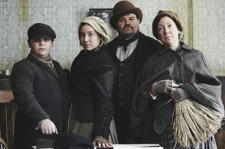 The Howarth family in The Victorian Slum