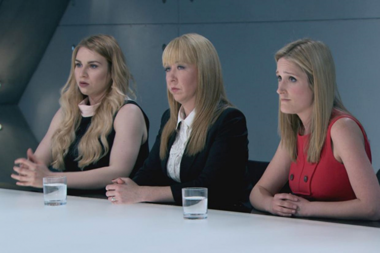 You're fired: Michelle Niziol (centre) is the first to be fired from The Apprentice 