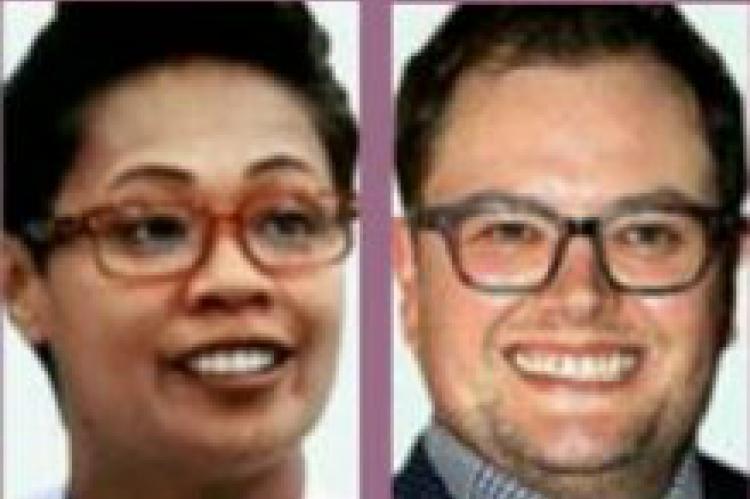 Monica Galetti and Alan Carr