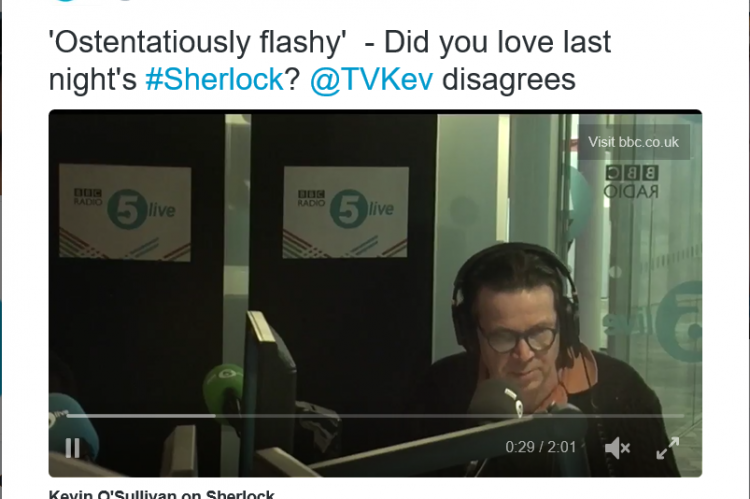 Kevin slams Sherlock on Radio 5 live