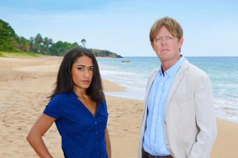 Death in Paradise: Joséphine Jobert as DS Florence Cassel and Kris Marshall as DI Humprey Goodman