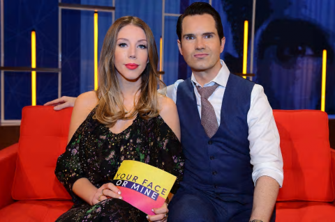 Katherine Ryan and Jimmy Carr
