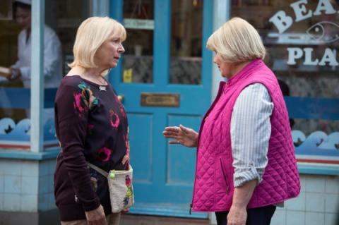 Pam Coker and Aunt Babe in EastEnders