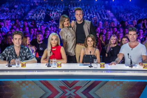 X Factor, Nick Grimshaw, Caroline Flack, Olly Murs, Simon Cowell,